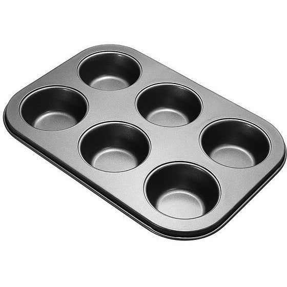 6 HOLES NON-STICK STAINLESS STEEL MUFFIN CAKE BAKING PAN COOKIES TRAY –  Bakerswish