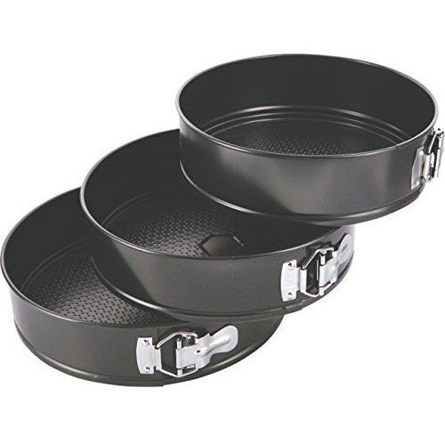 3 Pc Teflon Coated Springform Cake Pan – Bakerswish