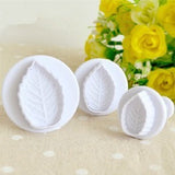 LEAF PLUNGER CUTTER - SET OF 3 - Bakerswish
