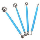 4 in 1 Stainless Steel Ball Sticks Flower Modelling Tool Set - Bakerswish