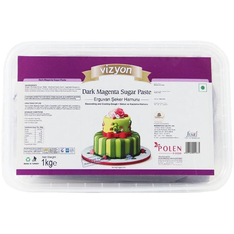 Vizyon Dark Magenta Fondant - Bakerswish