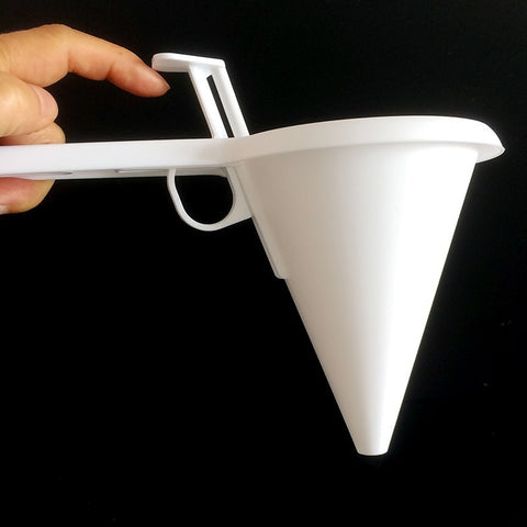Candy Melt Batter Cream Dispenser Dough Cupcake Easy Pour Funnel- White - Bakerswish
