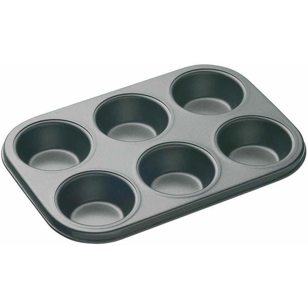 6 HOLES NON-STICK STAINLESS STEEL MUFFIN CAKE BAKING PAN COOKIES TRAY –  Bakerswish